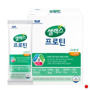 [하프클럽/기타]셀렉스 프로틴 운동 헬스 스틱 고소한맛 38g X 10포