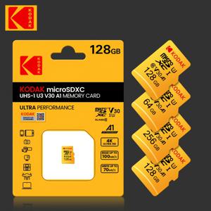 TEMU KODAK 고속 마이크로 SD 카드 U3 클래스 10 - TF 메모리 카드, 32GB/64GB/128GB/256GB 옵션, 100MB/S 읽기 속도, 모든 휴대폰과 호환 가능