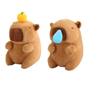 TEMU 귀여운 Capybara 봉제 인형 부드러운 인형 Capybara Kawaii Capybara Huggable Capybara 인형 Capybara 던지기 베개 홈 룸 장식 생일 크리스마스 선물 완구