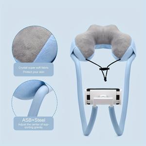 TEMU U-형 목 보호 베개, 침대 옆 베개, 외국 무역 여행 베개, 모바일 폰 베개, 인터넷 유명인, 같은 게으른 폰 홀더
