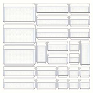TEMU 클리어 플라스틱 서랍 정리함 세트
