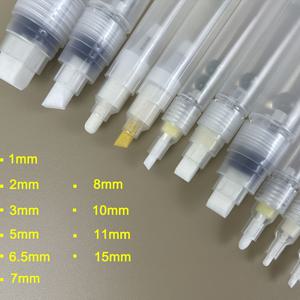 TEMU 10pcs 프레스 유형 빈 쉘 마커: 1mm, 2mm, 3mm, 5mm, 6.5mm, 7mm, 8mm, 10mm, 11mm, 15mm, 리필 가능 아크릴 페인트 페인트