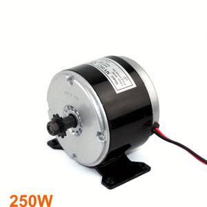 TEMU 24V 250W 고속 브러시 DC 모터, 소형 전기 스쿠터용, 25H 체인 구동, 철 재질, 배터리 구동, 배터리 없이 최대 36V 작동 전압