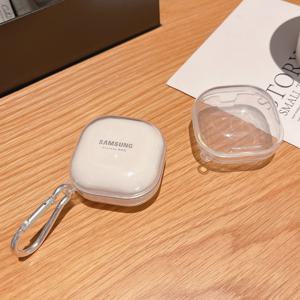 TEMU 삼성 Galaxy Buds Live/Pro/2/2Pro에 적합한 투명 TPU 소프트 쉘 이어폰 보호 케이스