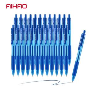 TEMU AIHAO 파란 잉크 볼펜, 중간 크기, 자동 출입식 & 부드러운 필기를 위한 고급 잉크 펜, 1.0mm, 24개 세트