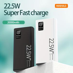 TEMU 휴대용 충전기, 22.5W 10000/20000mAh USB C 입출력 파워뱅크 고속 충전, PD 3.0+QC 4.0 LED 디스플레이 휴대전화 배터리 팩 iPhone 15/14/13/12 Pro, Samsung S21, Google/iPad 태블릿 등과 호환 가능.|보조배터리|보조배터리20000