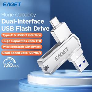 TEMU 이지트 고속 USB3.2 플래시 드라이브 OTG 금속 U 디스크