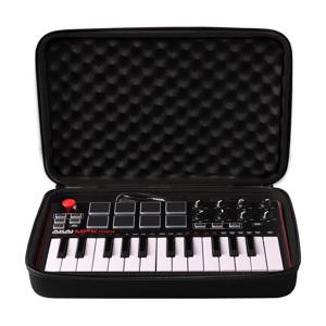 TEMU Akai Mpk Mini Mk3/Mpk Mini Play Mk3/Mpk Mini Mkii/Mpk Mini Play용 내구성 있는 EVA 여행 케이스 - 25키 USB 미디 키보드 컨트롤러 (케이스만)