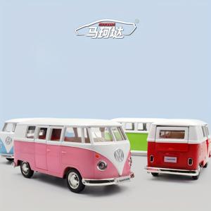 TEMU MAKEDA VOLKSWAGEN T1 버스 1:36 스케일 합금 장난감 자동차 - 후방 액션, 문 개폐, 어린이 및 수집가에게 완벽, 가을 축제 선물로 이상적