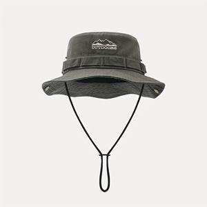 TEMU Unisex Foldable Bucket Hat 자수 Sunshade Boonie Hat For Women & Men 캐주얼 하이킹 낚시 Sun Hats For Summer Outdoor