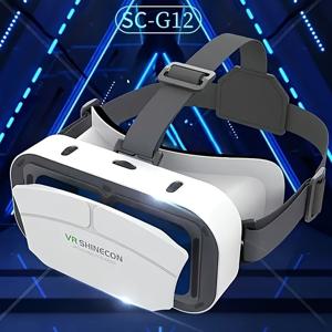 TEMU VR SHINECON IMAX 대형 스크린 몰입감 3D 영화 VR 안경 - 액션 게임, 만 14세 이상, ABS 소재