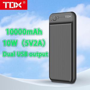 TEMU TDX 휴대용 충전기, 가장 얇은 10000mAh 5V/2A 파워 뱅크, USB C 입력 및 듀얼 USB 출력 고속 충전 배터리 팩, 외부 휴대전화 파워뱅크, 아이폰 15 14 13 12 11용 삼성 S22 S21, 구글, 아이패드 등과 호환 가능|보조배터리|보조배터리20000