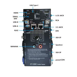 TEMU 16-in-1 케이블 테스터 - LED 표시기가 있는 다기능 와이어 체커, Type-C, USB, HDTV 등 호환