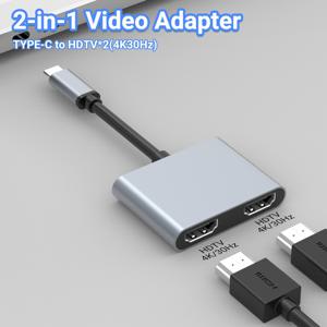 TEMU 고팔라 듀얼 HDTV USB C 어댑터