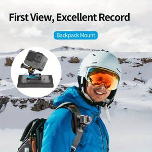 TEMU GoPro Hero 10 9 8 7 6 5 및 Dji Action 2 액션 카메라 액세서리용 백팩 어깨 끈 360도 회전 버클 퀵 릴리스 마운트