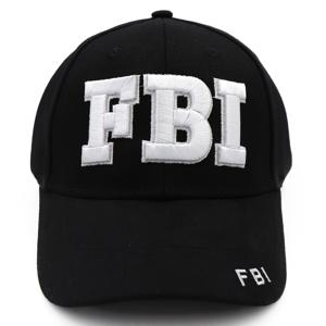 TEMU FBI 자수가 있는 캐주얼 코튼 베이스볼 캡 - 세탁기 사용 가능