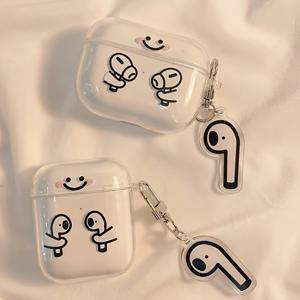 TEMU AirPods 1/2, 3 & Pro용 투명 TPU 보호 케이스 - 남자친구/여자친구를 위한 완벽한 선물