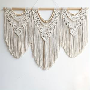 TEMU 1pc 대형 Macrame 벽 교수형 Boho 태피스트리 Macrame 벽 장식 보헤미안 수제 짠 태피스트리 홈 인테리어 침실 거실 웨딩 파티 장식, 43 * 32in