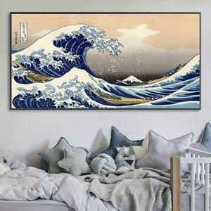 TEMU 1pc Unframed Canvas 포스터, 일본 