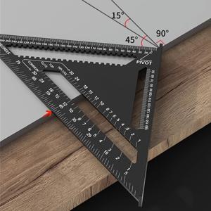 TEMU 내구성 있는 알루미늄 합금 삼각자 - 목공 및 산업용 정밀 90도 각도 측정 도구, 7