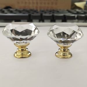 TEMU 10pcs 30mm 다이아몬드 모양 디자인 크리스탈 유리 손잡이, 찬장 서랍 당겨, 주방 캐비닛 도어 옷장 손잡이, 가구 하드웨어