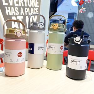 TEMU 1000ml/1200ml, 316 스테인레스 스틸 보온병, 야외 캠핑 여행용 휴대용 스포츠 물병