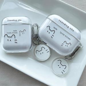 TEMU 아이폰 헤드폰 케이스 AirPods 1/2 세대 헤드폰 케이스에 적합한 귀여운 새로운 무선 헤드폰 케이스 AirPods 3/Pro/Pro2 헤드폰 케이스, 남자친구/여자친구