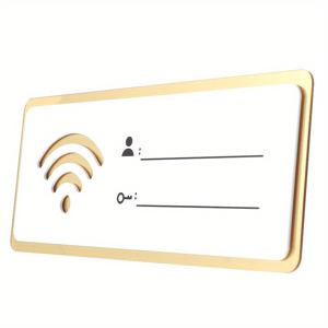 TEMU 1pc Wifi 로그인 무선 네트워크 아크릴 간판 적용 벽 암호 로고 스티커