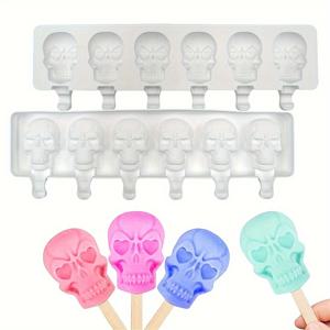 TEMU Make your own frozen desserts with a 6-cavity silicone mold in of a . Perfect for homemade ice cream pops, great for Christmas and Halloween celebrations.