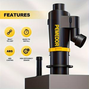 TEMU 페메도르 사이클론 먼지 분리기 - 2개 필터 세트, 효율적인 목공 및 용접용 먼지 추출기, 내구성 있는 ABS 구조