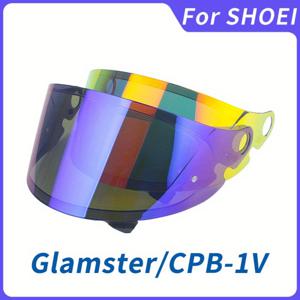 TEMU SHOEI Glamster CPB-1V 레트로 오토바이 헬멧 바이저 - 자외선 차단, 스크래치 방지 렌즈로 안전성과 편안함 향상