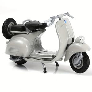 TEMU WELLY Vespa GTS 125CC 미니어처 스쿠터 모델 - 1/18 스케일 수집품, 로마 휴가 에디션, 금속 구조, 회색 - 취미꾼 및 케이크 토퍼 장식에 완벽