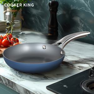 TEMU 1pc COOKER KING 붙지 않는 프라이팬, 강철 손잡이가 있는 8인치 프라이팬, 20cm 프라이팬, 무독성, 모든 쿡탑과 호환 가능, 레스토랑용 주방 가제트 조리기구, 푸드 트럭