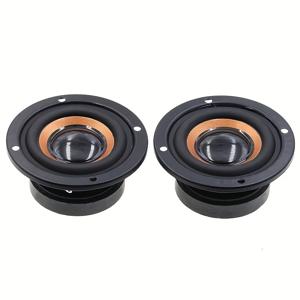 TEMU 2-Pack 2-Inch 4 Ohm 5W 스피커, 63mm 오디오 라운드 베이스 스피커, DIY 홈 앰프 서브우퍼, 동축 커넥터, 전원 없음, 종이 바디, 휴대용 스피커 및 오디오 인터페이스 박스