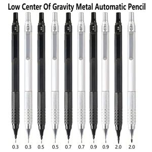 TEMU 메탈 기계식 샤프 세트, 1개 - 다양한 리드 크기(0.3mm, 0.5mm, 0.7mm, 0.9mm, 2.0mm), 납축식 펜촉, 미끄럼 방지 그립, 예술가 및 전문가용, 만 14세 이상