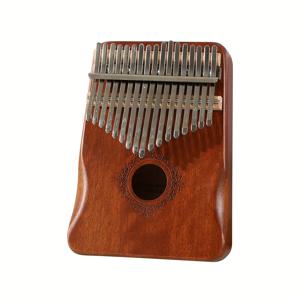 TEMU 17 Keys Kalimba 엄지 피아노, 인체 공학적 휴대용 손가락 피아노, 학습 지침 및 조정 해머가 포함된 복고풍 스타일 Mbira 손가락 피아노, 성인을 위한 음악 선물 초보자 연인 플레이어 전문가