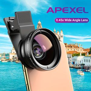 TEMU APEXEL iPhone 용 12.5x 슈퍼 매크로 렌즈가있는 새로운 HD 37MM 0.45x 슈퍼 와이드 앵글 렌즈 삼성 스마트 폰 카메라 폰 렌즈 키트