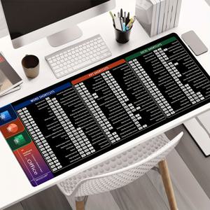 TEMU Office 소프트웨어 Word Excel PPT 바로 가기 키 마우스 패드 초대형 80x30cm 데스크 패드