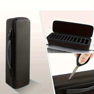 TEMU Grooming Clipper Blade Case, 12 슬롯 저장소 홀더, Osterl 클리퍼 가드, Andis Blades, Wahl Clippers 다양한 크기와 호환 가능합니다