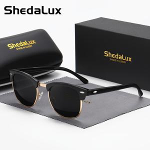 TEMU 남성과 여성을 위한 야외 스포츠 파티 휴가 여행 운전 낚시 장식 사진 속성을 위한 ShadeLux, 클래식 레트로 눈썹 디자인 금속 프레임 편광 선글라스|선글라스