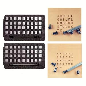 TEMU 36pcs 스틸 펀치 알파벳 문자 숫자 스탬퍼 세트 3.5mm/6.5mm 스틸 펀치 금속 가죽 펀칭 도구 DIY 금속 가죽 공예 도구, 가죽 예술 도구