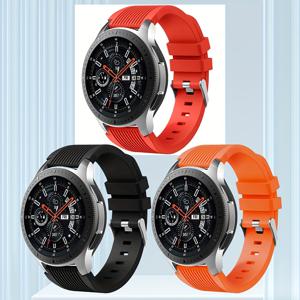 TEMU 삼성 갤럭시 워치 3 45mm 밴드/갤럭시 워치 46mm/Gear S3 프론티어와 호환되는 3개 세트, 22mm 스마트 워치 실리콘 퀵 릴리스 스트랩, 남성용, 블랙 + 다크 블루 + 스페이스 그레이, 블랙 + 레드 + 오렌지, 블랙 + 화이트 + 로크 애쉬