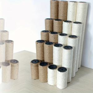 TEMU 고양이 긁는 포스트, DIY Sisal 밧줄 고양이 실내 고양이를위한 막대 장난감을 긁는 애완 동물 가구 액세서리