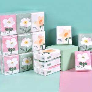 TEMU 9-Pack 귀여운 만화 캐릭터 인쇄 포켓 휴지, 3겹 나무, 피부 친화적인 부드러운 미니 얼굴 휴지 일반 피부용