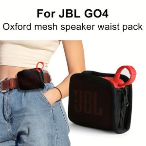 TEMU JBL GO4 스피커용 네트 메쉬 가방 보관 허리 가방 JBL GO4 스피커 고정 바인딩 스트랩 가방 JBL GO4 스피커 여행용 휴대용 보호 케이스