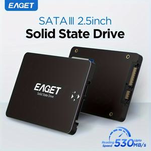 TEMU EAGET 120GB/240GB/480GB SATA III 2.5인치 내장 SSD: 최대 530MB/s 읽기 속도, 노트북 및 PC와 호환