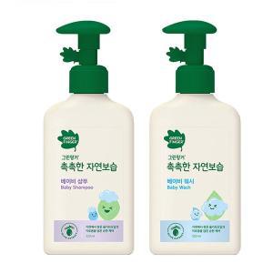 [그린핑거] 촉촉한 자연보습 베이비샴푸+워시 320ml