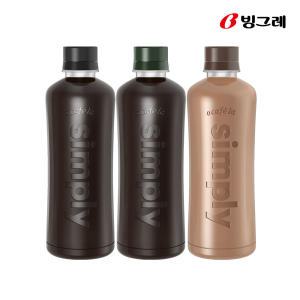 빙그레 아카페라 심플리 커피 3종 400ml 20개입 (아메리카노/디카페인/로어슈거)