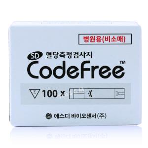 에스디 SD 코드프리 혈당측정지|시험지 100매