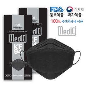 [메디치]메디치 KF94 대형 블랙 100매(1매입)